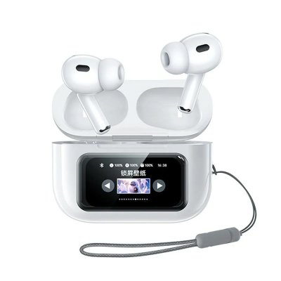 YONIS Ecouteurs Bluetooth R&eacute;duction De Bruit Double Autonomie 30h &Eacute;cran Tactile Led 