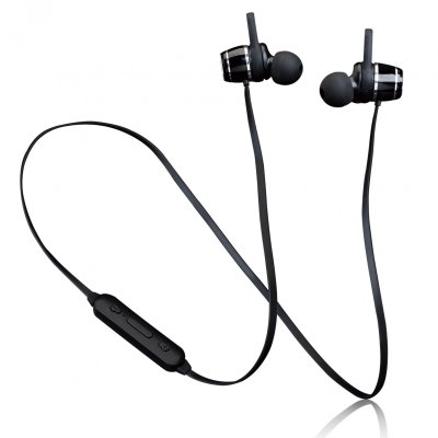 LENCO Ecouteurs Bluetooth r&eacute;sistants &agrave; la transpiration  EPB-030BK Noir 