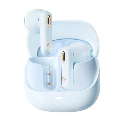YONIS Ecouteurs Bluetooth Rose Avec R&eacute;duction De Bruit Et Mode Jeu Bas Latence Bleu 