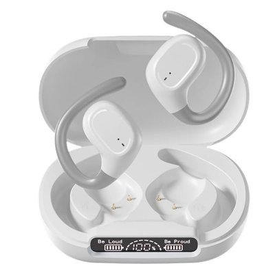 YONIS Ecouteurs Bluetooth Sans Fil Open-ear &Eacute;tanches Avec R&eacute;duction De Bruit Blanc 
