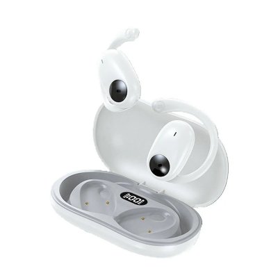 YONIS Ecouteurs Bluetooth Sport Sans Fil Conduction Osseuse Son Hifi R&eacute;sistants Eau Blanc 