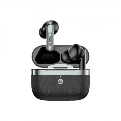  Ecouteurs Bluetooth TWS avec R&eacute;duction de Bruit Hybride ANC -30dB et Appels HD ENC &agrave; 4 Micros - Noir