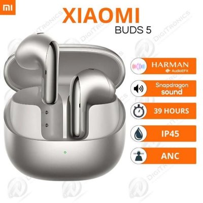 XIAOMI &Eacute;couteurs Bluetooth  Buds 5 avec suppression active du bruit gris