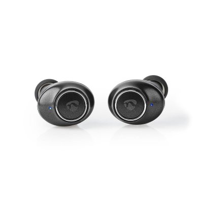 &Eacute;couteurs enti&egrave;rement sans fil Nedis HPBT6050BK Argent / Noir 