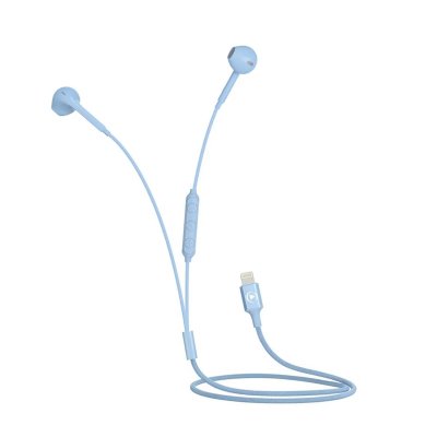 FORCE PLAY Ecouteurs filaires bouton  Bleu 