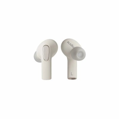 SUDIO Ecouteurs intra-auriculaires sans fil Bluetooth  E3 avec r&eacute;duction de bruit Blanc
