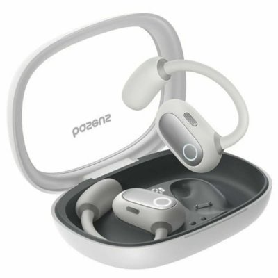 BASEUS &Eacute;couteurs sans fil  Eli Fit Open-Ear True Casque sans fil blanc