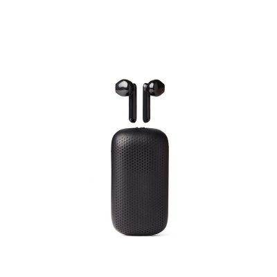 LEXON Ecouteurs sans fil et Enceinte Bluetooth SPEAKERBUDS ABS Noir