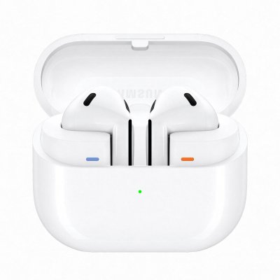 Ecouteurs sans fil Samsung Galaxy Buds3 Bluetooth avec r&eacute;duction active du bruit Blanc 
