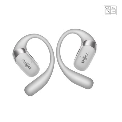 SHOKZ Ecouteurs sans fil  OpenFit 2 Plus &agrave; conduction a&eacute;rienne Argent