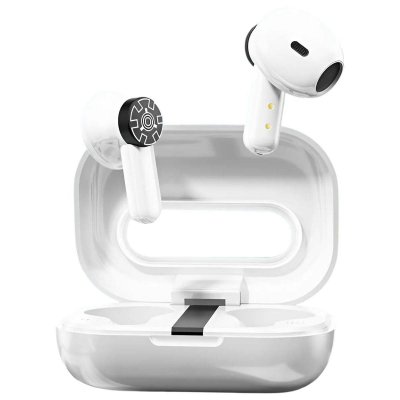 WEKOME Ecouteurs TWS Sans Fil Bluetooth 5.2 Vanguard avec Boitier de Charge  Blanc / Noir