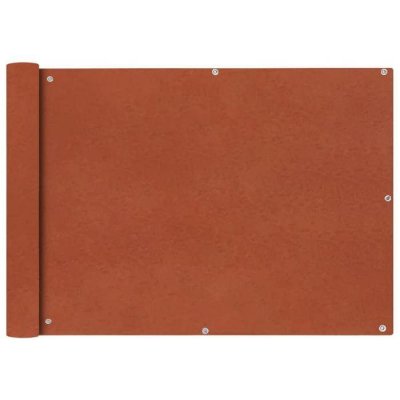 Ecran de balcon en tissu oxford 75x400 cm ocre marron