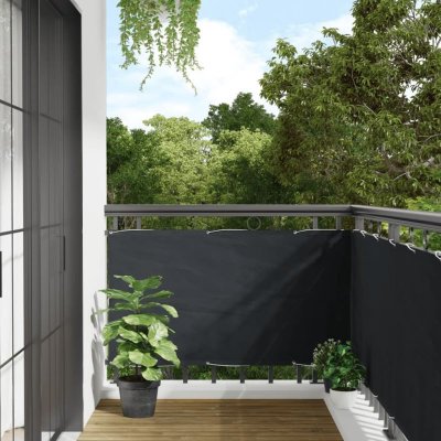 Ecran de balcon en tissu oxford anthracite de 75x600 cm