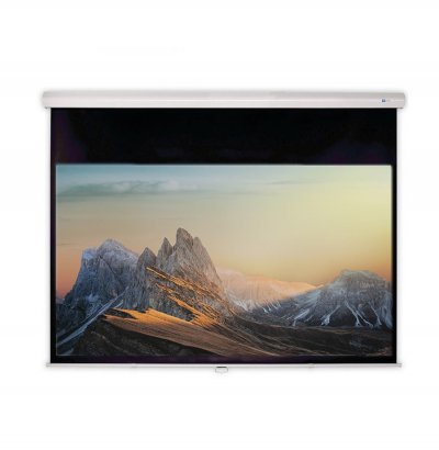 CELEXON Ecran de projection DELUXX Manuel Advanced Slowmotion 4:3 Blanc Mat Polaro 171 x 128 cm 