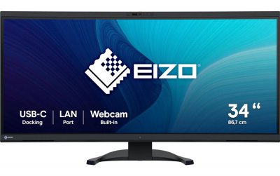 EIZO &Eacute;cran Incurv&eacute; 34,1""  FlexScan EV3450XC - Noir - HDMI/DisplayPort/USB-C