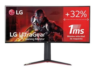 LG Ecran LED PC gaming  34GN850P-B 34"" incurv&eacute; UWQHD Noir et Rouge