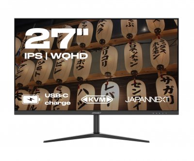 JAPANNEXT Ecran PC Bureautique 27 WQHD USB-C (+ charge 65W) 