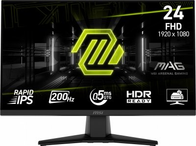 Ecran PC Gamer - MSI - 24 - FHD - 200Hz - Dalle IPS - 05ms - MAG242F 