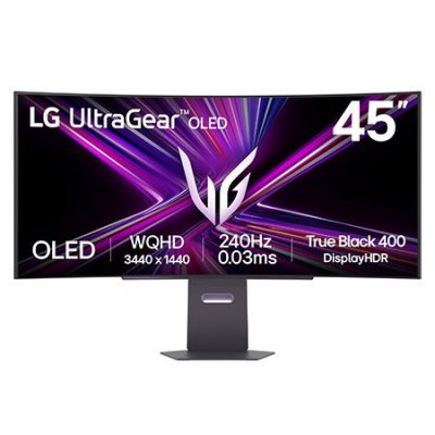 LG Ecran PC gaming  UltraGear OLED 45GX900A-B 45"" Incurv&eacute; 240 Hz WQHD