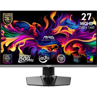 MSI Ecran PC gaming  MAG 272QP QD-OLED X50 27"" 500 Hz WQHD