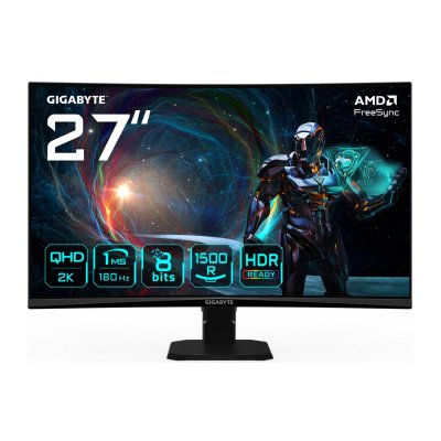 GIGABYTE Ecran PC  GS27QCA 27"" CURVE QHD/180Hz/VA/1ms/HDR/Adap Sync