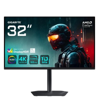 GIGABYTE Ecran PC  MO32U 31.5"" QD-OLED 4K/165Hz/0.03ms/KVM/USB-C/HP 