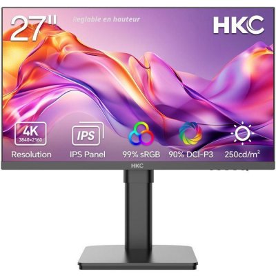 HKC Ecran PC -  - 27 - 4K UHD - 60Hz - Dalle IPS - 5ms - T2752U