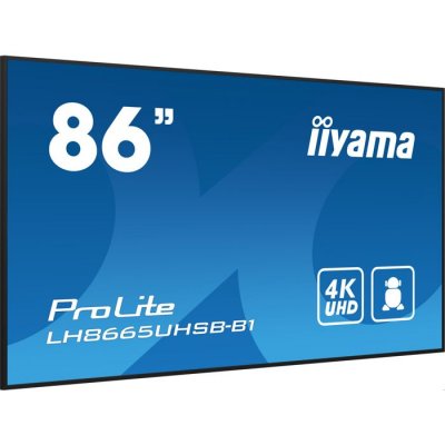 IIYAMA Ecran PC >   Ecran PC  86IN LCD 3840X2160 8MS 