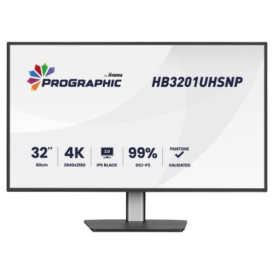 IIYAMA Ecran PC  ProGraphic 32"" 4K/IPS Black/99% DCI P3/USB-C Dock