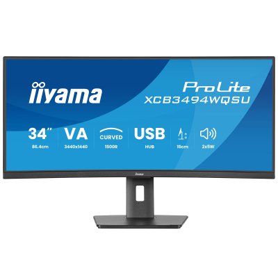 IIYAMA Ecran PC  XCB3494WQSU-B1 34""CURVE/120Hz/VA/0,4ms/FreeSync P