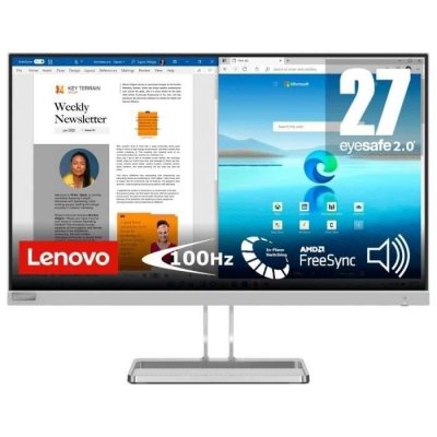 Ecran PC Lenovo L27i-40 27"" Full HD Gris