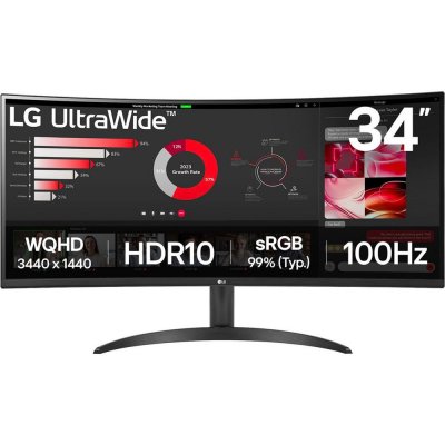 LG Ecran PC  UltraWide 34WR50QK-B 34"" Incurv&eacute; WQHD