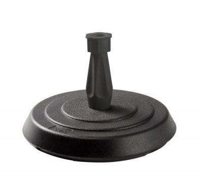 EDA  PLASTIQUE Pied de parasol b&eacute;ton rond - Gris fonc&eacute; - 14kg