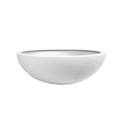 EDA  Pot de fleur Vasque Graphit Blanc c&eacute;rus&eacute;