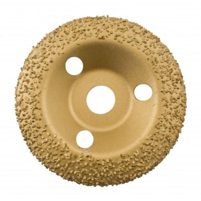 EDMA  - disque abrasif 125 mm bomb&eacute; grain moyen 24 - 92855