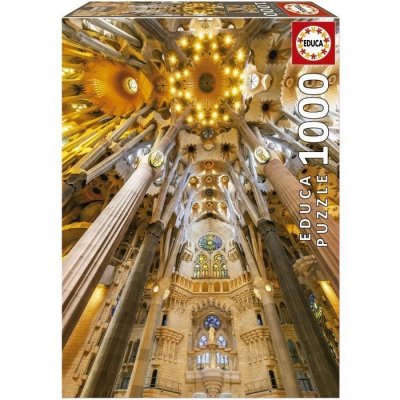  Educa Borras 1000 Pieces Sagrada Fam&iacute;lia Interior Puzzle Dor&eacute;