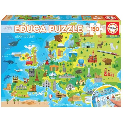 EDUCA  Borras 150 Europe Map Multicolore 6-9 Years