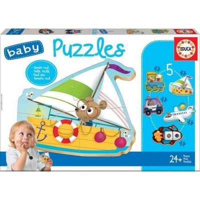 EDUCA  Borras Vehicles 5 Babys 2 Multicolore 12-24 Months