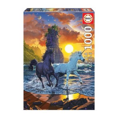 EDUCA  - Puzzle - 1000 Des licornes sur la plage, Vincent hie