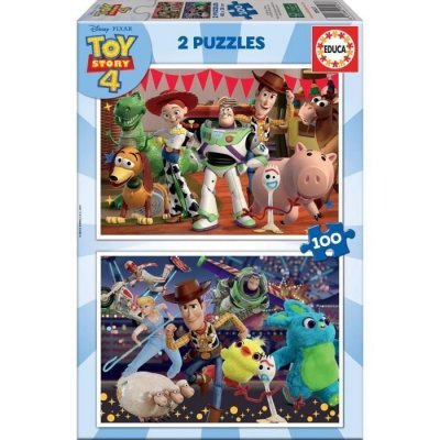 EDUCA BORRAS Educa - Toy Story 4. 2 Puzzles Enfant de 100 pi&egrave;ces. Ref. 18107