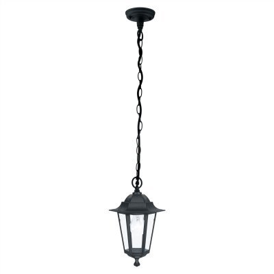 EGLO  Laterna 4 - Suspension ext&eacute;rieure &agrave; 1 ampoule noire IP44, E27