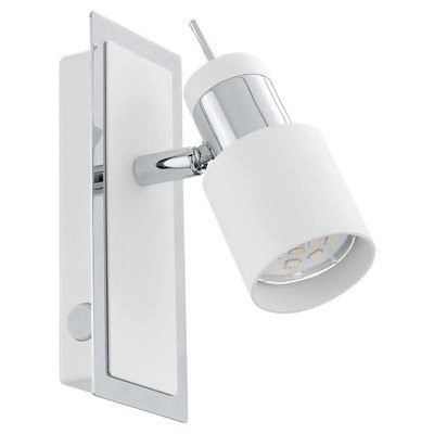EGLO  - Spot led davida chrome, blanc, GU10 max. 1X5W