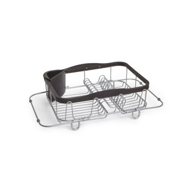 UMBRA Egouttoir extensible et r&eacute;tractable en fer noir Sinkin - 