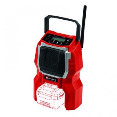 EINHELL  TC-RA 18 Li BT - Solo Radio de chantier FM Bluetooth rouge