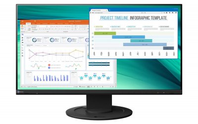 EIZO  FlexScan EV2460-BK 23.8"" LED Full HD 5 ms Noir