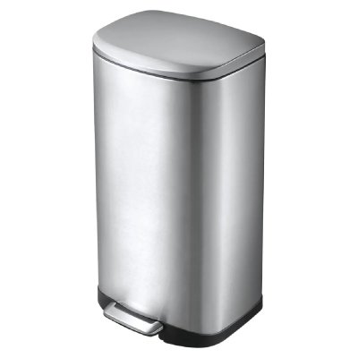EKO  - Poubelle &agrave; p&eacute;dale Della 35 l Argent&eacute; mat n/a