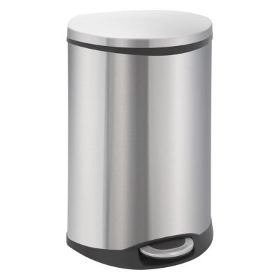 EKO  - Poubelle &agrave; p&eacute;dale Shell 50 l Argent&eacute; mat n/a