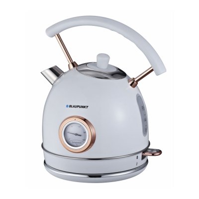 BLAUPUNKT EKS802WH-inox Bouilloire sans fil, protection contre la surchauffe, sans BPA blanc