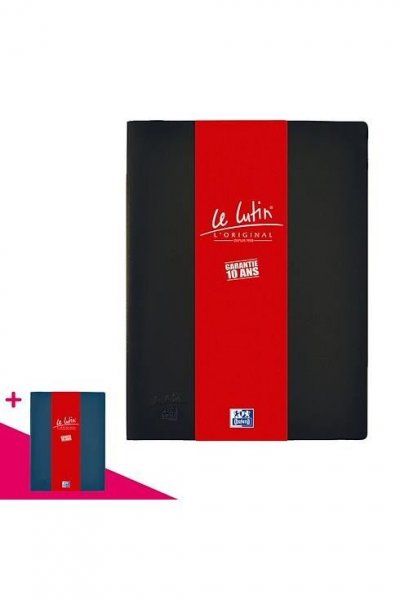 ELBA   prot&egrave;ge documents ""le lutin"", a4, 40 pochettes, noir noir