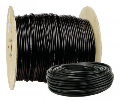 ELECTRALINE  20218285C Couronne de C&acirc;ble U-1000 R2V 3G2,5 10M, Noir
